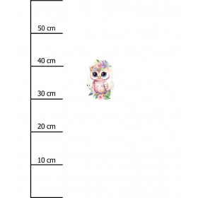 BABY OWL - PANEL (60cm x 50cm) Hydrofobowa dzianina drapana 