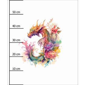 WATERCOLOR DRAGON WZ. 2 - panel (60cm x 50cm) lycra 300g