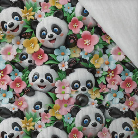 PANDY / KWIATY wz. 3 - Muślin bawełniany