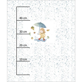 DZIEWCZYNKA Z PARASOLEM / KROPLE (JESIENNA DZIEWCZYNKA) - panel 50cm x 60cm