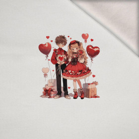 ANIME COUPLE WZ. 1 - PANEL (75cm x 80cm) dzianina drapana z elastanem ITY