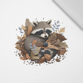 SLEEPING RACCOON - PANEL (60cm x 50cm) tkanina bawełniana