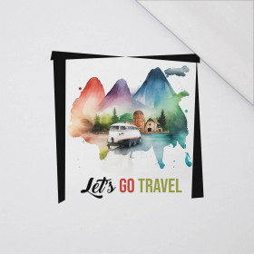 LET'S GO TRAVEL - panel (75cm x 80cm) SINGLE JERSEY