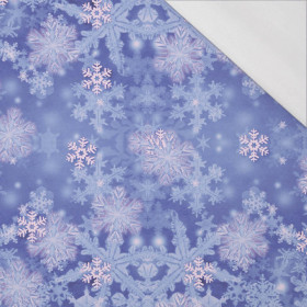 PŁATKI ŚNIEGU (Very Peri) - single jersey z elastanem 