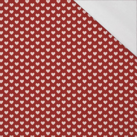 SERDUSZKA / czerwony (WALENTYNKOWE SERCA) - single jersey z elastanem 