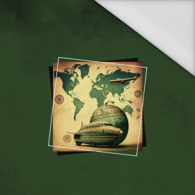 TRAVEL TIME WZ. 4 - PANEL (75cm x 80cm) tkanina wodoodporna