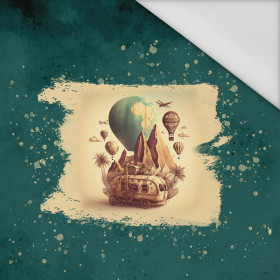 TRAVEL TIME WZ. 8 - PANEL (75cm x 80cm) tkanina wodoodporna