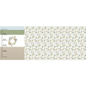 KOLOROWE AUTKA / rondo (MIEJSKIE MISIE) - panel panoramiczny dzianina pętelkowa