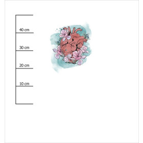 EL CORAZON - panel dzianina pętelkowa 75cm x 80cm