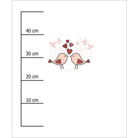 ZAKOCHANE PTAKI (HAPPY VALENTINE’S DAY) - PANEL SINGLE JERSEY 50cm x 60cm