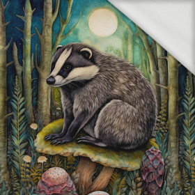 BOHO BADGER - panel (60cm x 50cm) dzianina pętelkowa