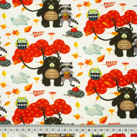 LEŚNI PRZYJACIELE - dresówka pętelkowa SP250