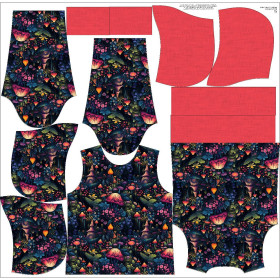 BLUZA DAMSKA (POLA) CLASSIC Z KAPTUREM - FAIRY WORLD wz.2 (GARDEN) - zestaw do uszycia