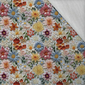 FLOWERS 3D WZ. 15 - Muślin bawełniany