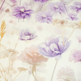 FLOWERS wz.10 (46 cm x 50 cm) - gruba ekoskóra tłoczona