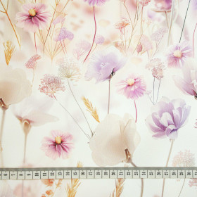 FLOWERS wz.10 (46 cm x 50 cm) - gruba ekoskóra tłoczona