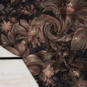 FLOWERS WZ.10/ Mocha Mousse  - Krepa