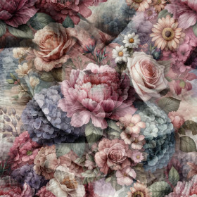 FLOWERS wz. 2 - Muślin bawełniany