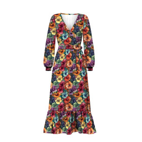 FLOWERS WZ.48- single jersey z elastanem ITY