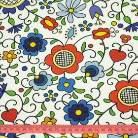 FOLK KASZUBSKI - dzianina pętelkowa