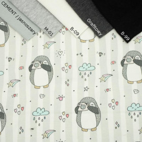 FOTO PINGWIN / biały - single jersey z elastanem TE210