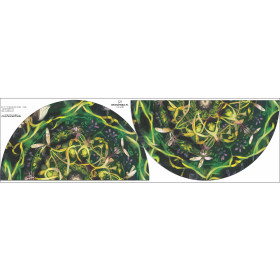 GREEN FLORAL - mały panel na spódnicę z koła
