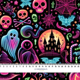 HALLOWEEN wz.23 - dzianina pętelkowa z elastanem ITY