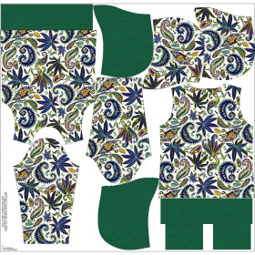 BLUZA DAMSKA (POLA) CLASSIC Z KAPTUREM - Hemp leaves WZ. 4 - zestaw do uszycia