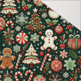 HAPPY CHRISTMAS WZ. 11 - Hydrofobowa dzianina drapana 
