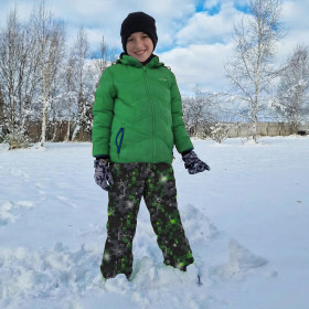 DZIECIĘCE SPODNIE Z SOFTSHELLU (YETI) - WINTER PIXEL WZ.2 - zestaw do uszycia