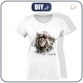 T-SHIRT DAMSKI - BE BRAVE (BE YOURSELF) - single jersey