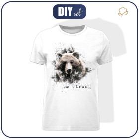 T-SHIRT MĘSKI - BE STRONG (BE YOURSELF) - single jersey