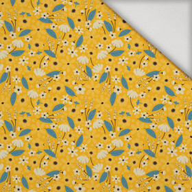 KWIATUSZKI WZ. 2 / musztardowy   - lycra 300g