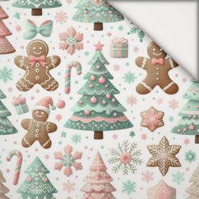 Pastel Christmas wz. 2 - lekka dzianina drapana