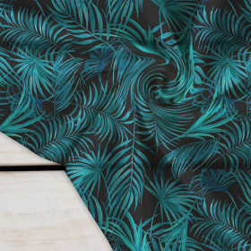 LIŚCIE PALMY wz. 5 / czarny - Krepa