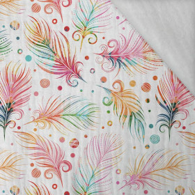 TĘCZOWE PIÓRKA - Muślin bawełniany