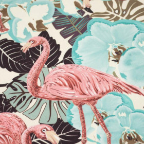 FLAMINGI I MONSTERY - dresówka pętelkowa