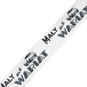 Guma tkana z nadrukiem - MAŁY ALE WARIAT / Rozmiar do wyboru