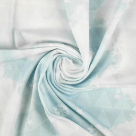 SZRON / trójkąty (ZIMA W GÓRACH) - single jersey z elastanem 