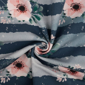 CEDRIC'S GARDEN / granatowy - dresówka pętelkowa