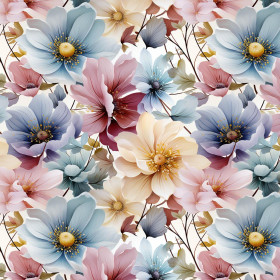 PASTEL FLOWERS WZ.13 - single jersey 