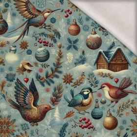 Vintage Christmas wz.28 - dzianina drapana z elastanem ITY
