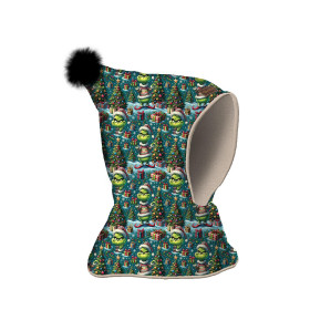 Kominoczapka "CZUBEK" - PRANKSTER CHRISTMAS ELF - oliwkowy