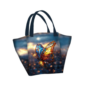 Torba XL z saszetką 2 w 1 - STAINED GLASS WZ.7  - zestaw do uszycia