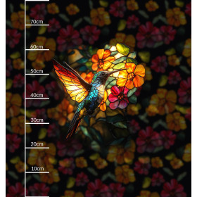 STAINED GLASS WZ.8 - panel (75cm x 80cm) - single jersey z elastanem ITY