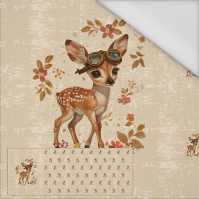 FAWN STEAMPUNK FOREST - panel panoramiczny tkanina wodoodporna (60cm x 155cm)