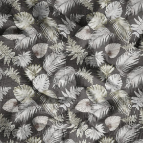 TROPICAL LEAVES - Muślin bawełniany