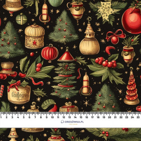 Vintage Christmas wz.11- single jersey z elastanem ITY