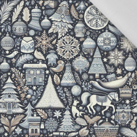 Vintage Christmas wz.25 - tkanina bawełniana