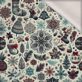 Vintage Christmas wz.30 - dzianina drapana z elastanem ITY